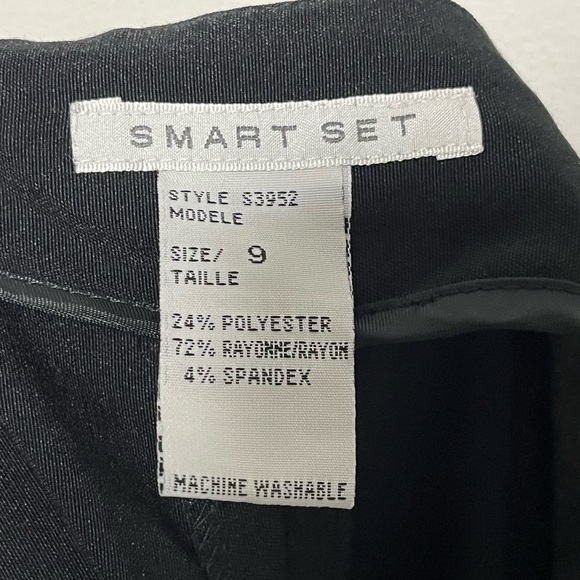 Smart Set Women’s Black Beaded Straight Pants – Size 9 - Picture 12 of 13